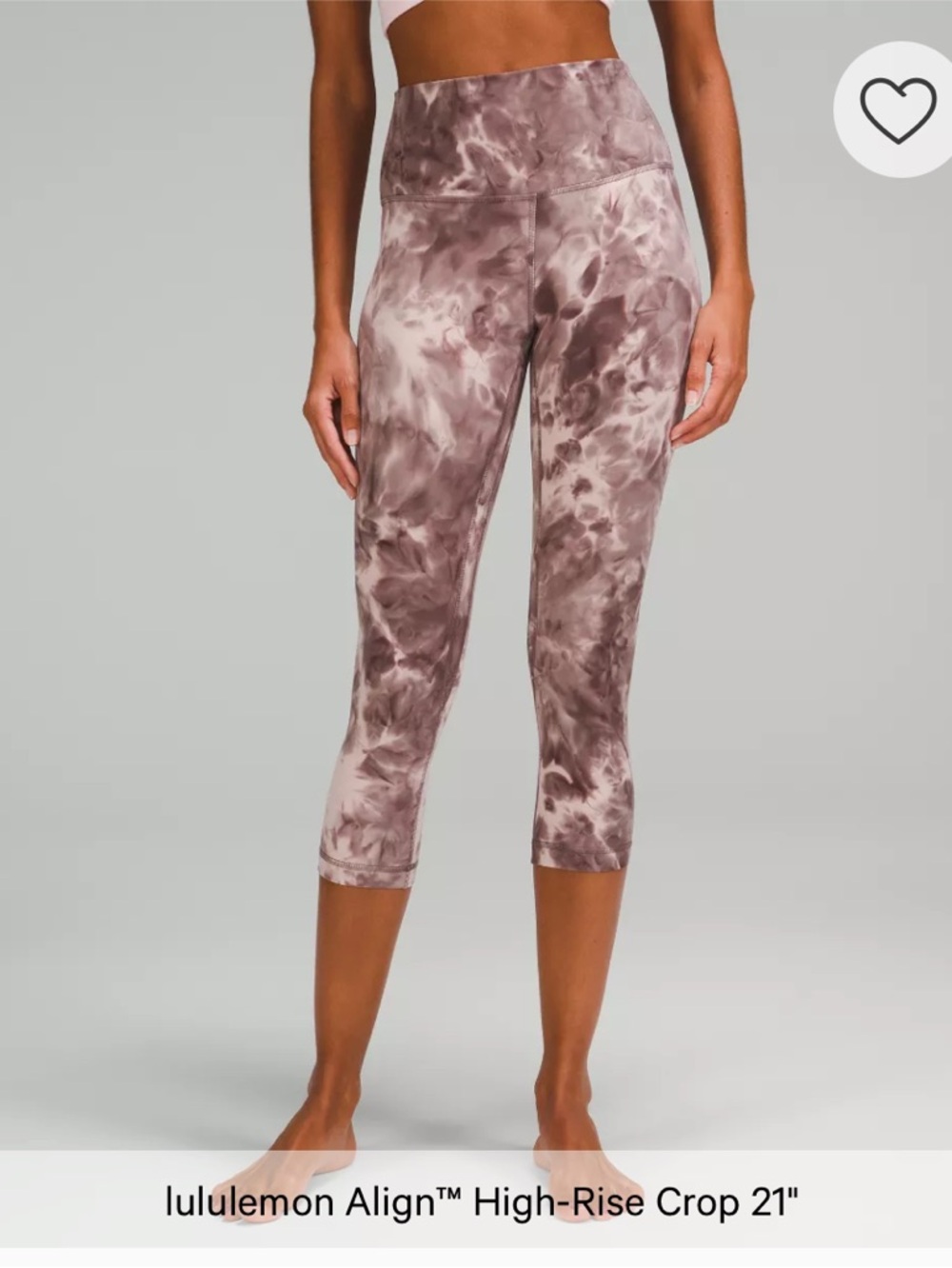 Lululemon Align High-Rise
Crop 21" Leggings Size 16.